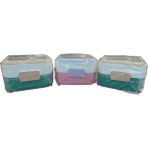 vagon beslenme kutusu lunch box paslanmaz çelik 540 ml (karışık renk 1 adet) - Yok