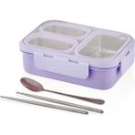 vagon çelik beslenme kutusu lunch box paslanmaz 620 ml mor xc-7097 - Yok