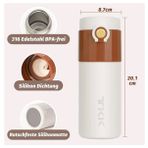 Vagon Life Çerlik Termos 450Ml Krem-Kahverengi