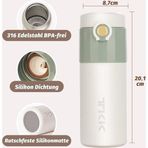 Vagon Life Çerlik Termos 450Ml Krem-Yeşil