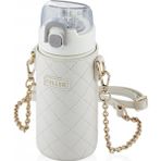 Vagon Matara (Suluk) Çelik - Deri Kılıflı Askılı 450 Ml D8947 (Karışık Renk 1 Adet)