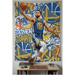 Vagonik NBA Basketball Temalı Duvar Örtüsü Basketbol Kaliteli Kumaş