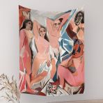 Vagonik Pablo Picasso Avignonlu Kızlar Duvar Örtüsü Halısı 70x90 Cm
