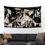 Vagonik Pablo Picasso Guernica Duvar Örtüsü Halısı 70x140 Cm