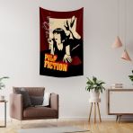 Vagonik Pulp Fiction Uma Thurman Duvar Örtüsü Halısı 140 X 100 Cm-70x100 Cm