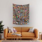 Vagonik Rplace2022 Reddit Nft Temalı Duvar Örtüsü Halısı 70x90 Cm