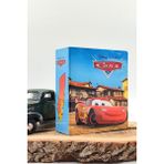 Vagonik Şimşek Mcqueen Temalı Ahşap Dekoratif Kumbara Parabox - Kırmızı