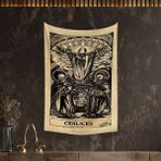 Vagonik Tarot Kartı Chalices Duvar Örtüsü Halısı - 140 x 200 cm