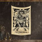 Vagonik Tarot Kartı The Emperor Duvar Örtüsü Halısı 140x100 Cm-70x100 Cm