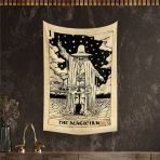 Vagonik Tarot Kartı The Magician Duvar Örtüsü Halısı 140x100 Cm-70x100 Cm