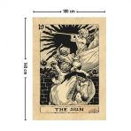 Vagonik Tarot Kartı The Sun Duvar Örtüsü Halısı 140x100 Cm-70x100 Cm