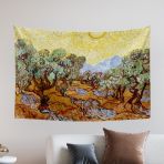 Vagonik Van Gogh Zeytin Ağaçları Duvar Örtüsü Halısı 140 X 100 Cm-70x100 Cm