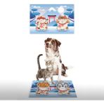 Vagonik Water Food Maneki Neko Desenli Dijital Baskılı 35x50 cm Kedi Köpek İç ve Dış Kapı Mama Paspası