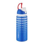 Vagonlife 1000 ml Tek Kapak Çift Kullanım Pipetli/pipetsiz Taşıma Kulplu Çelik Termos -FFVGN045ML1000DESENLI - Lacivert