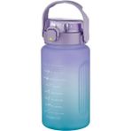 Vagonlife 1500 ml Softtouch Motivasyon Su Matarası 1 Adet Renkli Ölçülerle Kullanım Kolaylığı