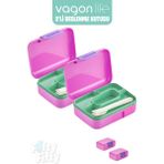 Vagonlife 2’li Beslenme Kutusu ( Seçtiğiniz Renkte 2 Adet Gönderilir ) - 2 Adet Pembe