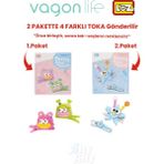 Vagonlife 4'lü Saç Toka Seti Önce Birleştir,sonra Tak (2 Paket 4 Adet Gönderilir) Yapı Toka Seti Ff - 7101-7115