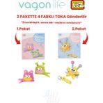 Vagonlife 4'lü Saç Toka Seti Önce Birleştir,sonra Tak (2 Paket 4 Adet Gönderilir) Yapı Toka Seti Ff - 7101-7116