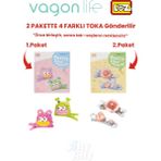 Vagonlife 4'lü Saç Toka Seti Önce Birleştir,sonra Tak (2 Paket 4 Adet Gönderilir) Yapı Toka Seti Ff - 7101-7132
