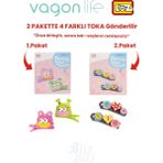 Vagonlife 4'lü Saç Toka Seti Önce Birleştir,sonra Tak (2 Paket 4 Adet Gönderilir) Yapı Toka Seti Ff - 7101-7136