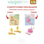 Vagonlife 4'lü Saç Toka Seti Önce Birleştir,sonra Tak (2 Paket 4 Adet Gönderilir) Yapı Toka Seti Ff - 7110-7113