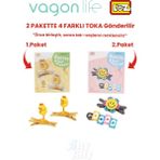 Vagonlife 4'lü Saç Toka Seti Önce Birleştir,sonra Tak (2 Paket 4 Adet Gönderilir) Yapı Toka Seti Ff - 7110-7135