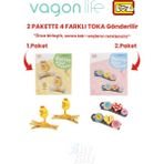 Vagonlife 4'lü Saç Toka Seti Önce Birleştir,sonra Tak (2 Paket 4 Adet Gönderilir) Yapı Toka Seti Ff - 7110-7136