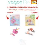 Vagonlife 4'lü Saç Toka Seti Önce Birleştir,sonra Tak (2 Paket 4 Adet Gönderilir) Yapı Toka Seti Ff - 7113-7123