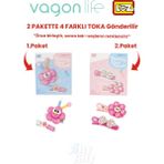 Vagonlife 4'lü Saç Toka Seti Önce Birleştir,sonra Tak (2 Paket 4 Adet Gönderilir) Yapı Toka Seti Ff - 7113-7134