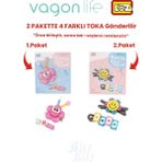 Vagonlife 4'lü Saç Toka Seti Önce Birleştir,sonra Tak (2 Paket 4 Adet Gönderilir) Yapı Toka Seti Ff - 7113-7135