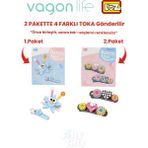 Vagonlife 4'lü Saç Toka Seti Önce Birleştir,sonra Tak (2 Paket 4 Adet Gönderilir) Yapı Toka Seti Ff - 7115-7133