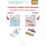 Vagonlife 4'lü Saç Toka Seti Önce Birleştir,sonra Tak (2 Paket 4 Adet Gönderilir) Yapı Toka Seti Ff - 7115-7136