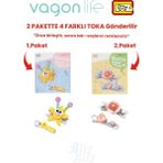 Vagonlife 4'lü Saç Toka Seti Önce Birleştir,sonra Tak (2 Paket 4 Adet Gönderilir) Yapı Toka Seti Ff - 7116-7123