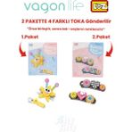 Vagonlife 4'lü Saç Toka Seti Önce Birleştir,sonra Tak (2 Paket 4 Adet Gönderilir) Yapı Toka Seti Ff - 7116-7133