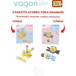 Vagonlife 4'lü Saç Toka Seti Önce Birleştir,sonra Tak (2 Paket 4 Adet Gönderilir) Yapı Toka Seti Ff - 7116-7135