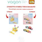 Vagonlife 4'lü Saç Toka Seti Önce Birleştir,sonra Tak (2 Paket 4 Adet Gönderilir) Yapı Toka Seti Ff - 7116-7136