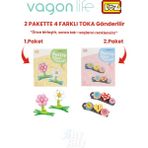 Vagonlife 4'lü Saç Toka Seti Önce Birleştir,sonra Tak (2 Paket 4 Adet Gönderilir) Yapı Toka Seti Ff - 7132-7136