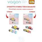 Vagonlife 4'lü Saç Toka Seti Önce Birleştir,sonra Tak (2 Paket 4 Adet Gönderilir) Yapı Toka Seti Ff - 7135-7136