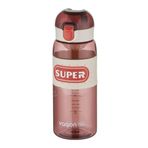 Vagonlife 600 ML Rahat İçim (Pipetsiz) Kulplu Kaydırmaz Gövde Su Matarası -Süzgeçli-FFVGN2024600ML Kırmızı