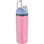 Vagonlife 600ML Yeni Koleksiyon Pipetli/pipetsiz Kullanım 6 Saat Sıcak/soğuk El Askılı Paslanmaz Çelik Termos - Pembe - Mor - 600 ml