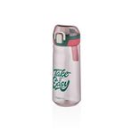 Vagonlife 660ml Desenli Rahat Içim Polikarbon Matara (Yeşil-Kırmızı)