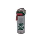 Vagonlife 660ml Take It Easy Desenli Rahat Içim Su Matarası Gri