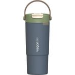 Vagonlife 660ML Yeni Koleksiyon Çift Renkli Tumbler Pipetli/pipetsiz Kullanım Kulplu Paslanmaz Çelik Termos - Lacivert - 660 ml