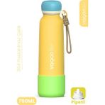 Vagonlife 750 ml Pipetli Sızdırmaz Paslanmaz Çelik Termos Matara El Askılı Bpa Içermez 750ML 1106FF - Sarı