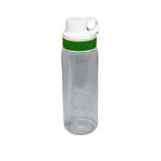Vagonlife 800ml Pipetli/Pipetsiz Kullanım Şeffaf Gövdeli Tritan Su Matarası (Beyaz-Yeşil)