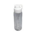 Vagonlife 800ml Pipetli/Pipetsiz Kullanım Şeffaf Gövdeli Tritan Su Matarası (Beyaz)