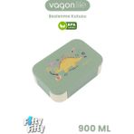 Vagonlife 900 ml Tek Kat 3 Bölme Çocuk Beslenme Kutusu -FFB1270 - Yeşil