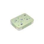Vagonlife Bento 1330ml Lunchbox Tek Katlı 5 Bölmeli PP Plastik Çocuk Sefer Tası Yemek Kutusu (Yeşil)