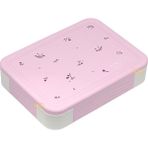 Vagonlife Bento 1330ML Lunchbox Yeni Koleksiyon Tek Katlı 5 Bölmeli Pp Plastik Çocuk Sefer Tası Yemek Kutusu - Pembe