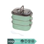 Vagonlife Bento 1450ml Lunchbox Yeni Koleksiyon Üç Katlı 5 Bölmeli Çelik Sefer Tası Yemek Kutusu